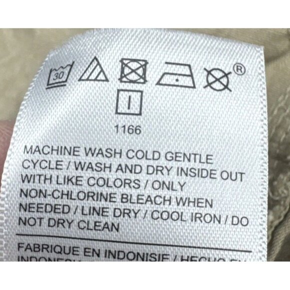 Athleta Women’s Tan Flax Paradise Mid Rise Linen Blend Pull On Cargo Pants Sz M - Picture 11 of 15